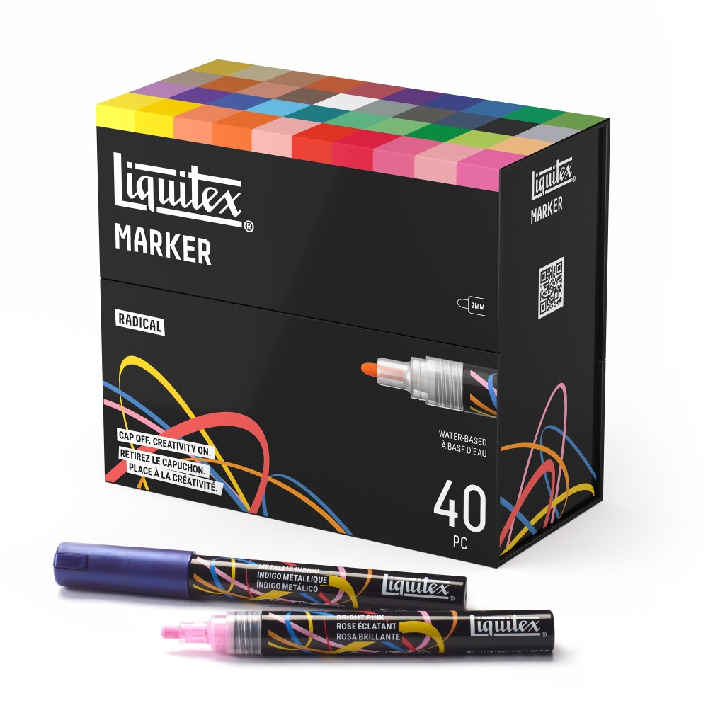 Zestaw markerów akrylowych Radical - Liquitex - 40 szt.