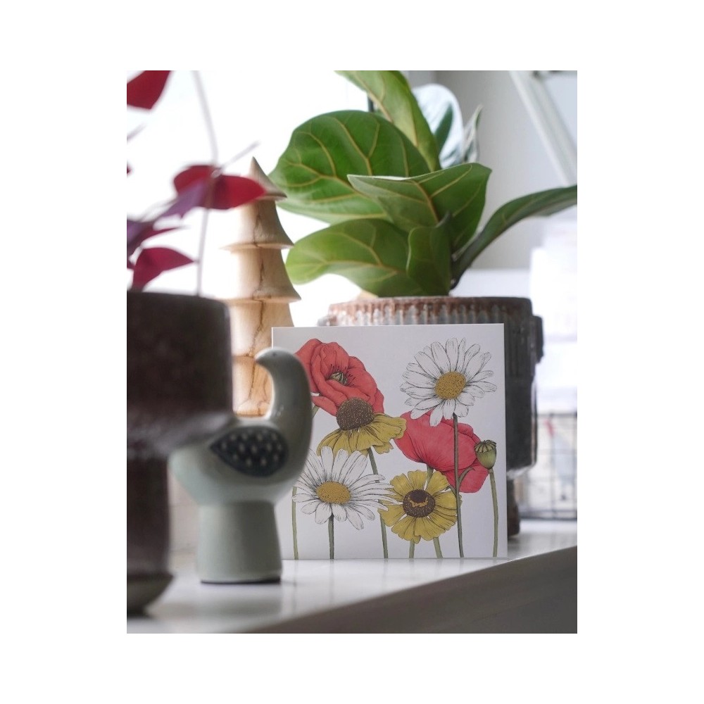 Greeting Card – Hi Little – Wildflowers