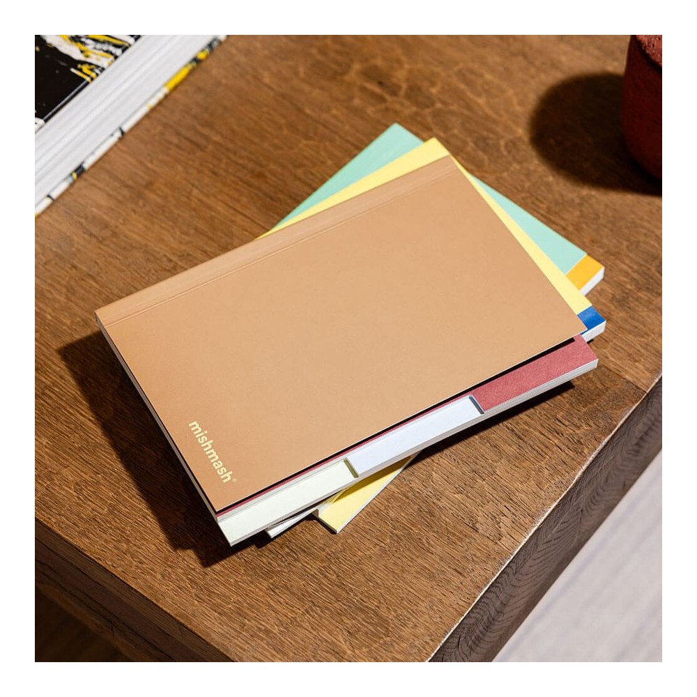 Tabbed Frames Notebook A5 - Mishmash - Mocha