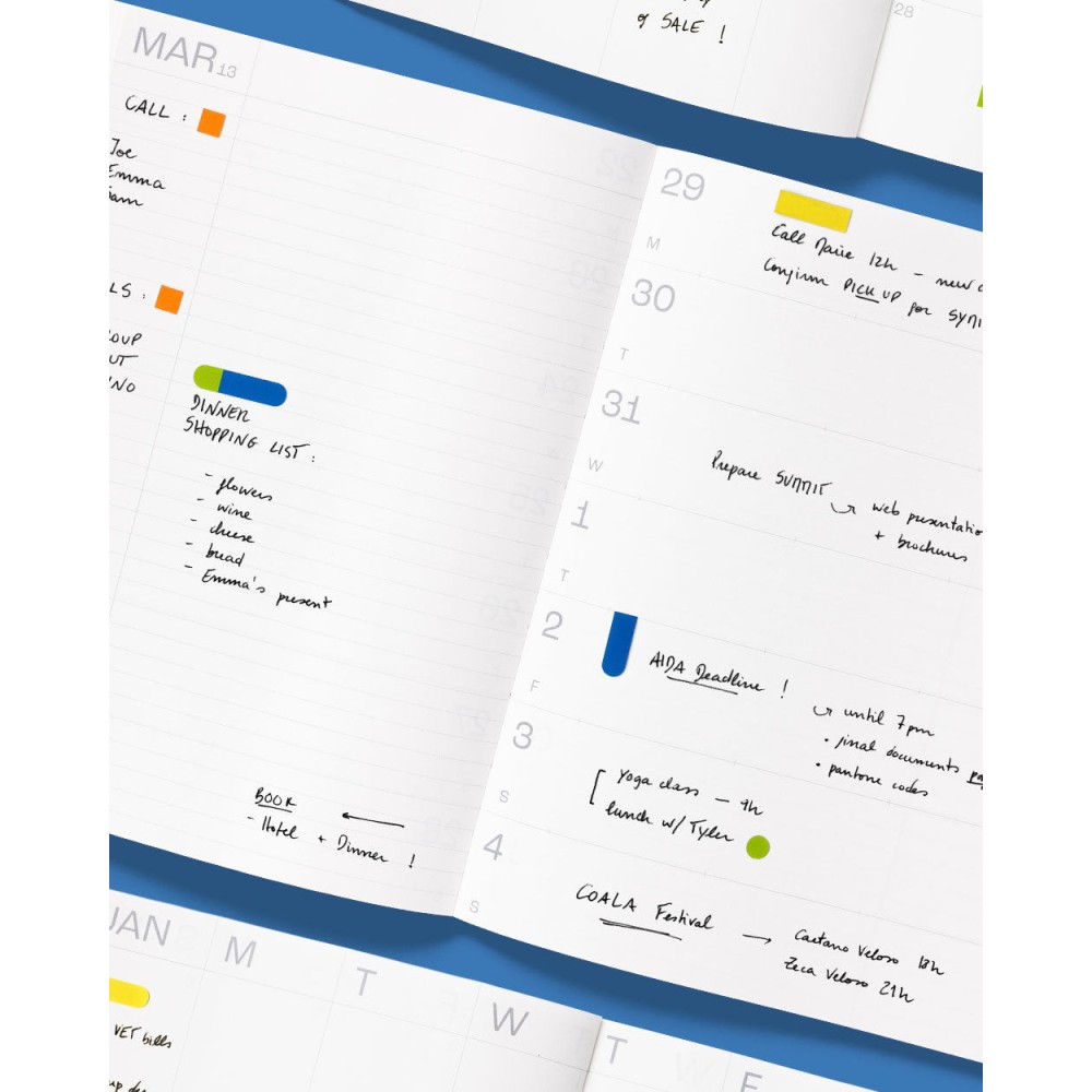 Planer tygodniowy Notes 2026/2027 - mishmash - Blue