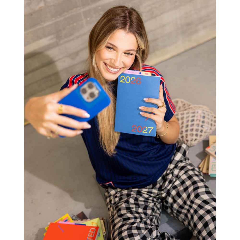 Weekly Planner Time-block 2026/2027 - Mishmash - Blue