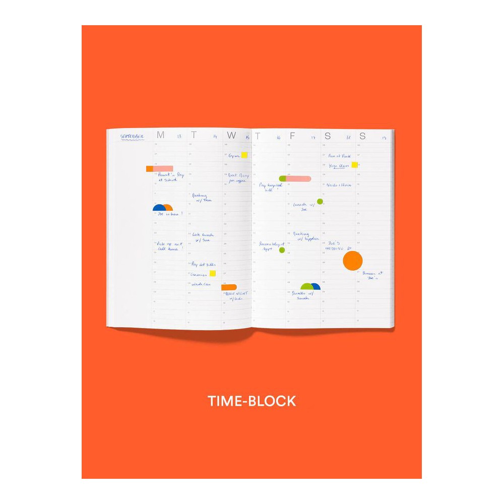 Undated Planner Time-block A5 - Mishmash - Sand
