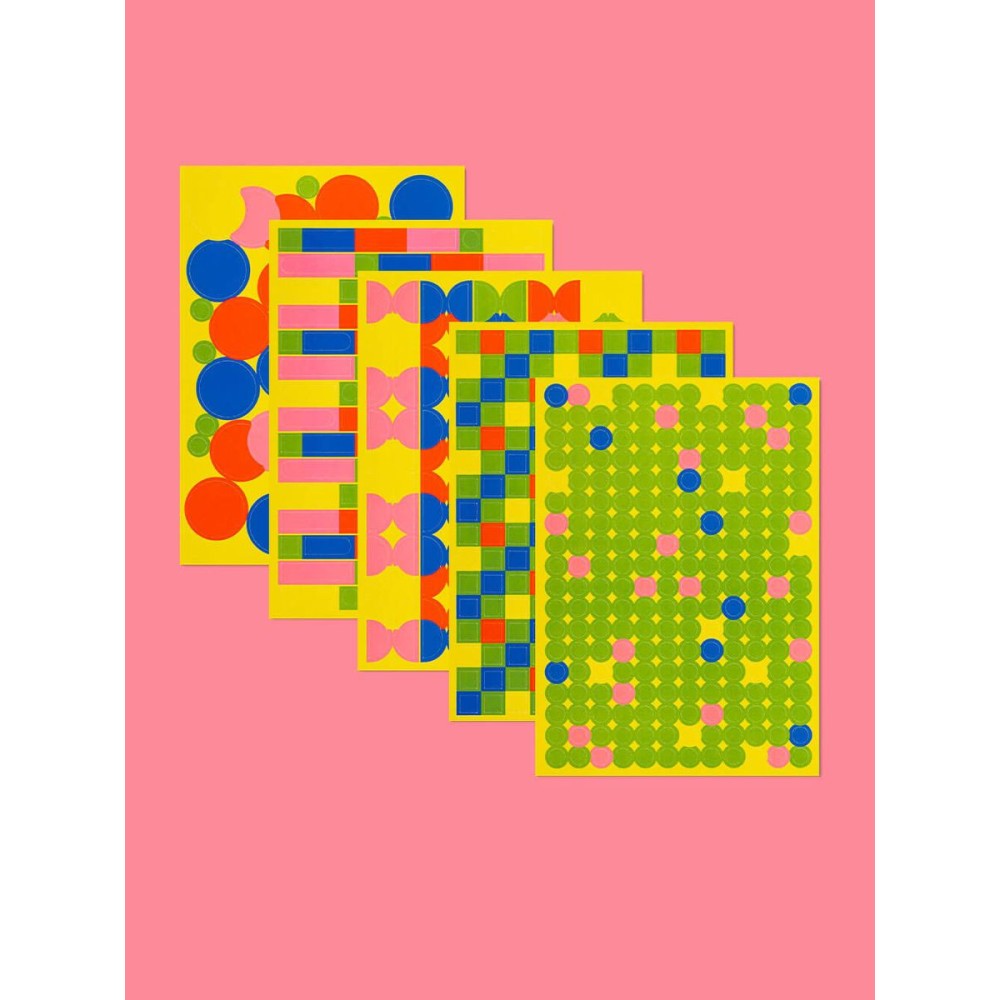 Sticker Set Shapes – Mishmash Stickers – 5 Sheets