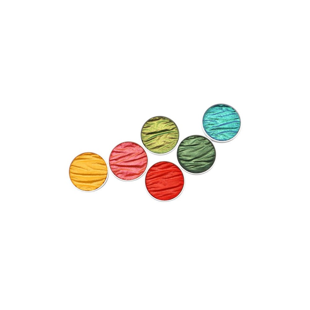 Zestaw farb akwarelowych - Coliro Pearl Colors - Summer Vibes 6 kolorów