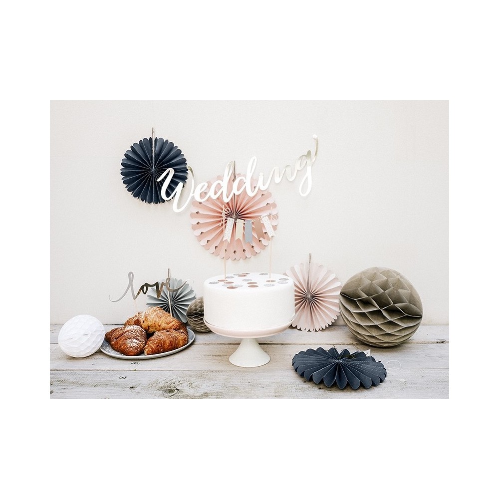 Baner Wedding - srebrny, 16,5 x 45 cm