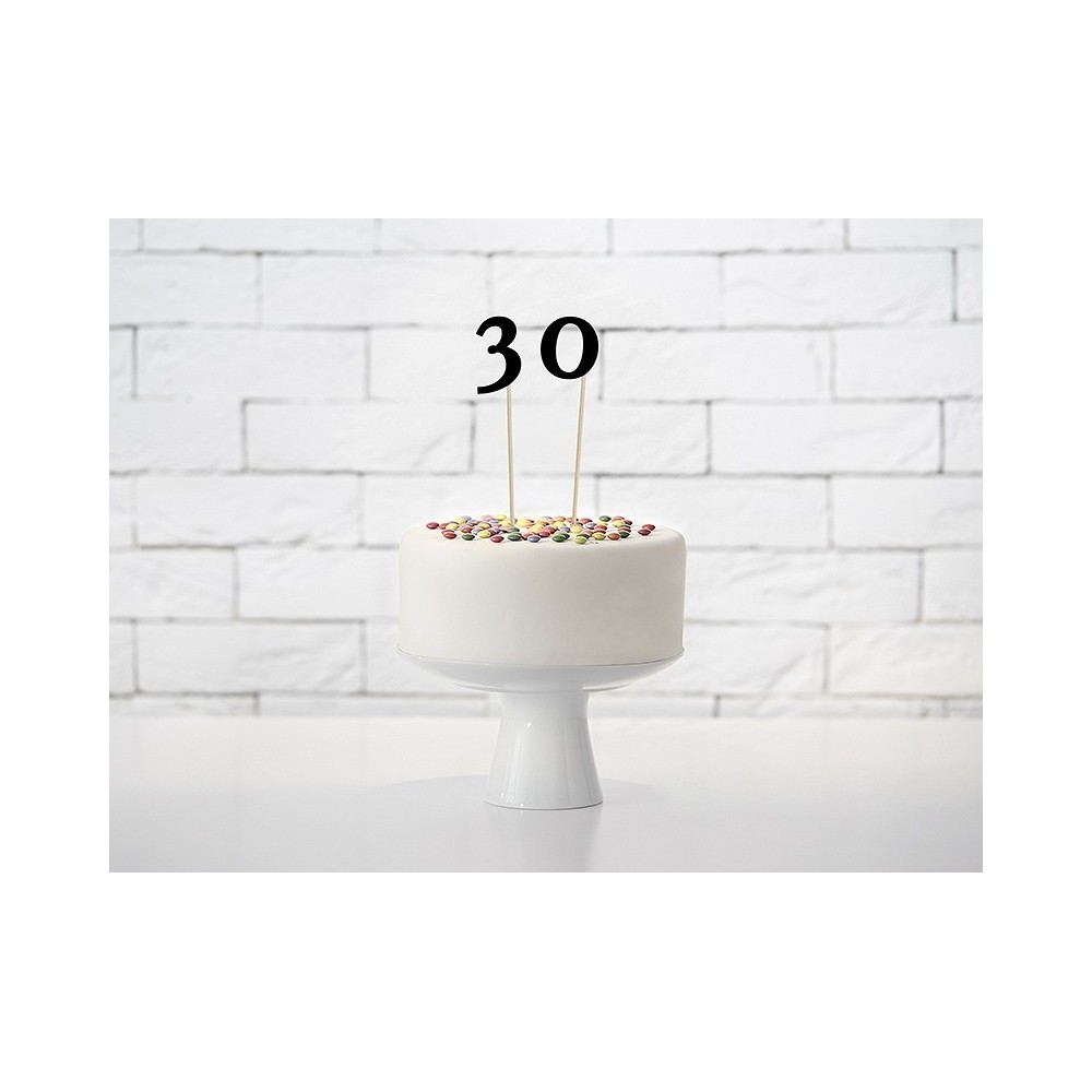 Numery na stół - czarne, 24-26 cm, 11 szt.