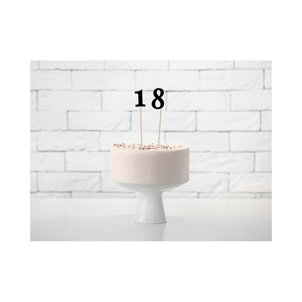 Numery na stół - czarne, 24-26 cm, 11 szt.