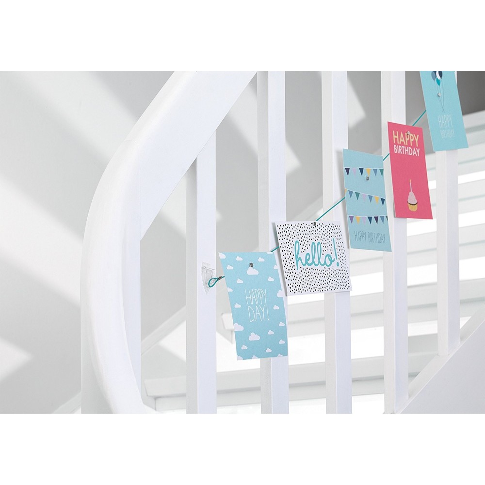 Hooks, self-adhesive Powerstrips Deco 5 pcs. - tesa