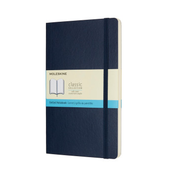 Notatnik w kropki A5 - Moleskine - granatowy miękka okładka