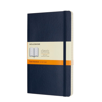 Notatnik w linie A5 - Moleskine - granatowy miękka okładka