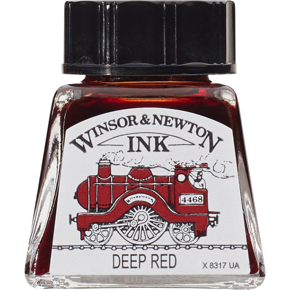 Tusz rysunkowy - Winsor & Newton - Deep Red, 14 ml