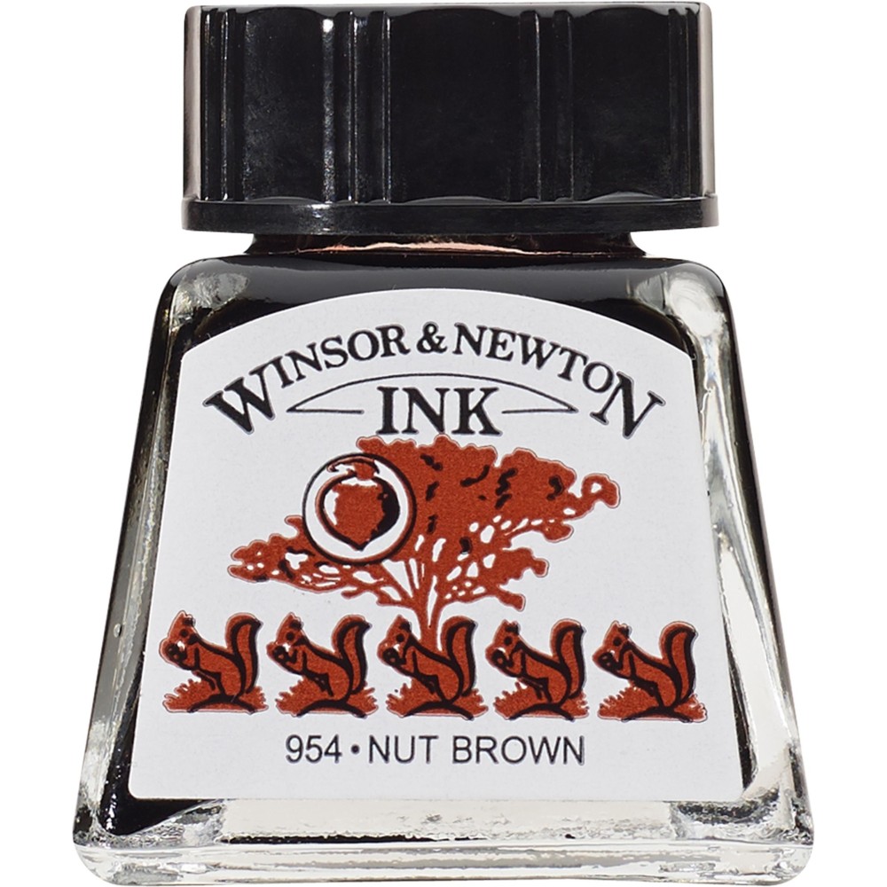 Drawing ink - Winsor & Newton - Nut Brown, 14 ml