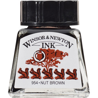 Drawing ink - Winsor & Newton - Nut Brown, 14 ml