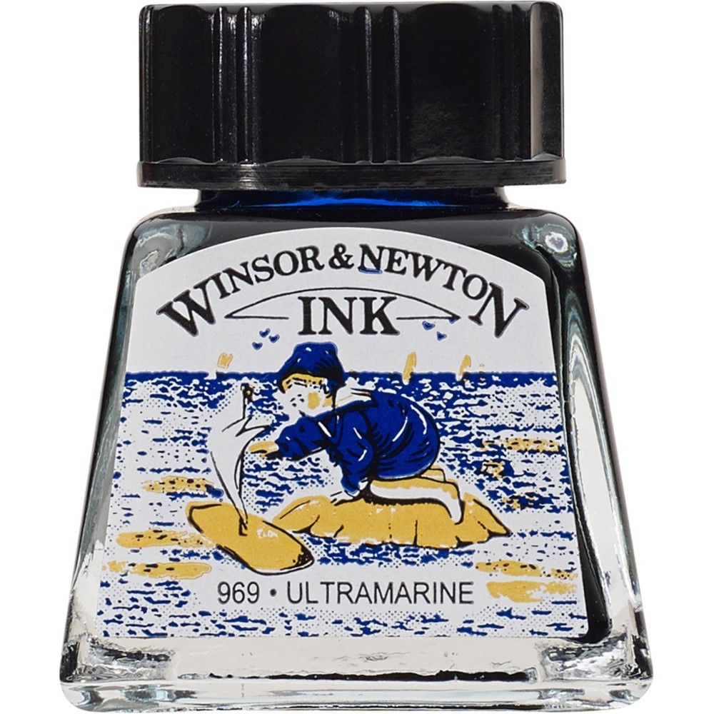 Tusz rysunkowy - Winsor & Newton - Ultramarine, 14 ml