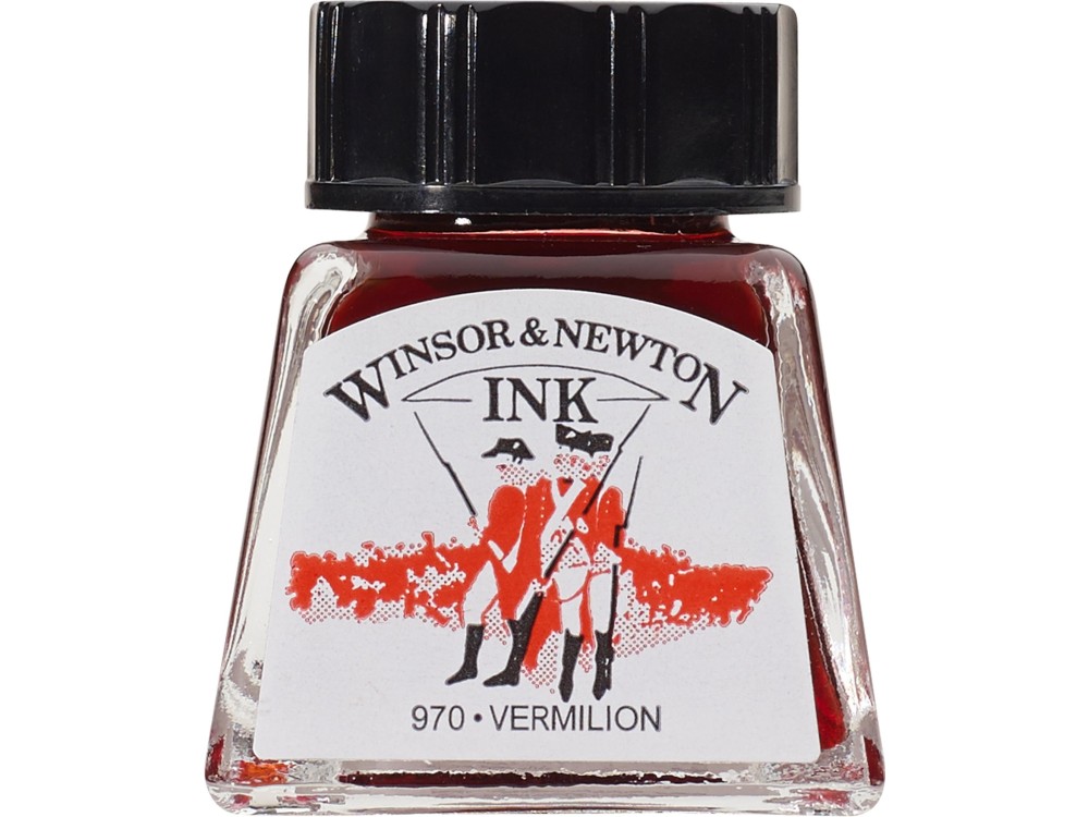 Drawing ink - Winsor & Newton - Vermilion, 14 ml