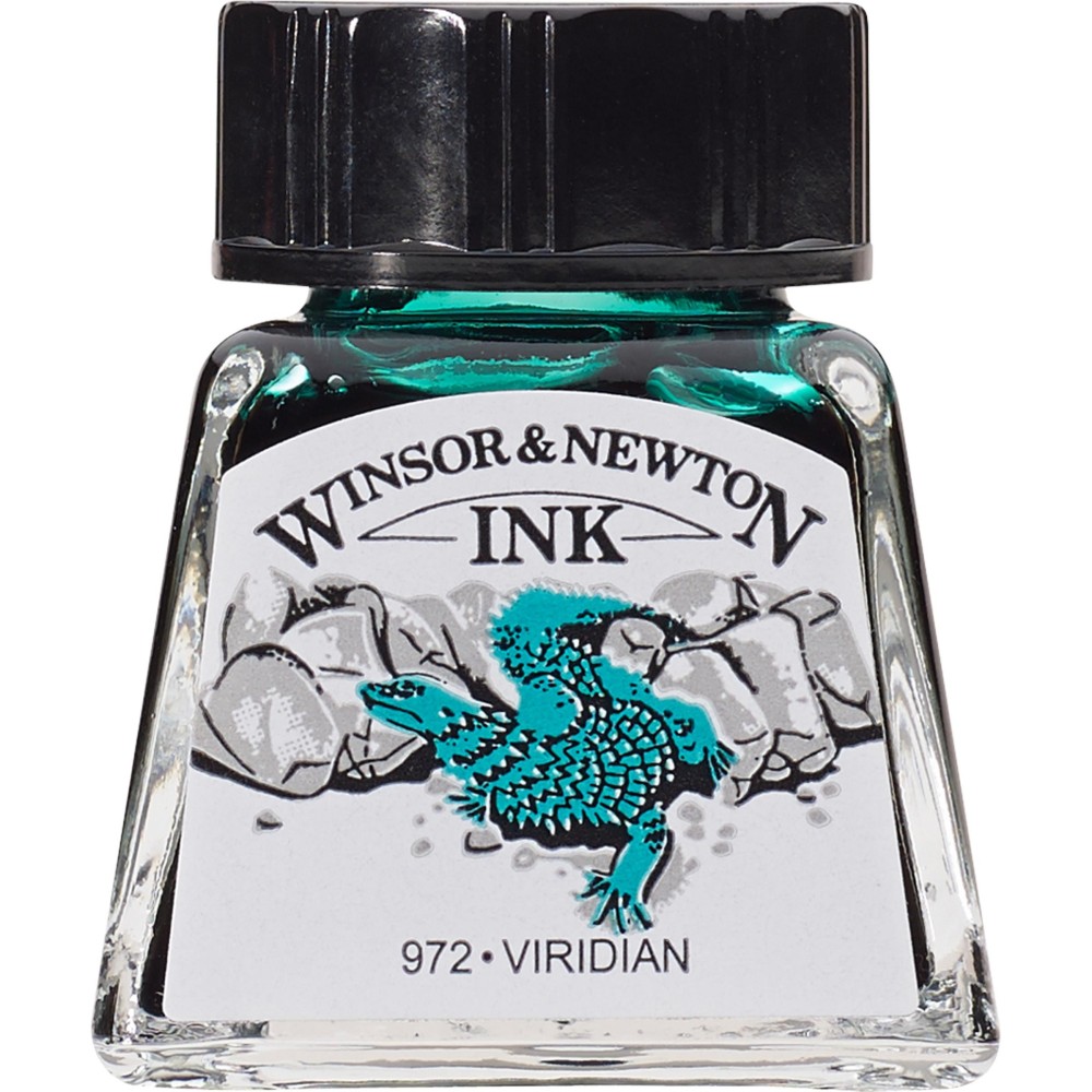 Tusz rysunkowy - Winsor & Newton - Viridian, 14 ml