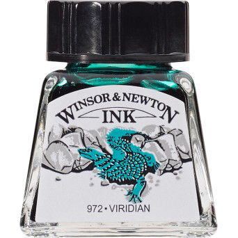 Tusz rysunkowy - Winsor & Newton - Viridian, 14 ml