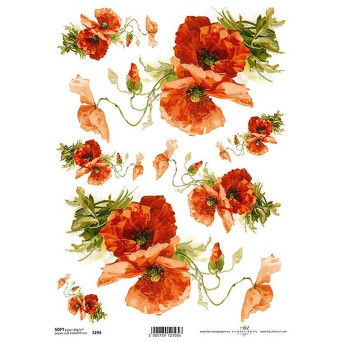 Papier do decoupage A4 - ITD Collection - ryżowy, R958