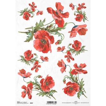 Papier do decoupage A4 - ITD Collection - ryżowy, R957