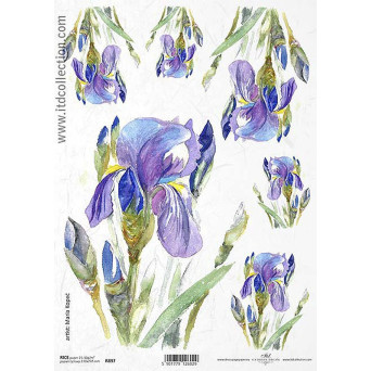 Decoupage paper A4 - ITD Collection - rice, R897