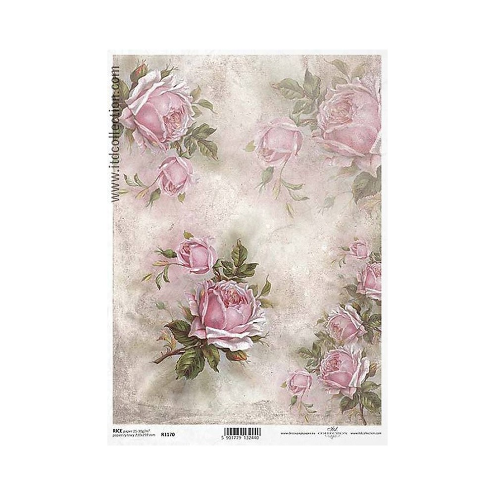 Papier do decoupage A4 - ITD Collection - ryżowy, R1170