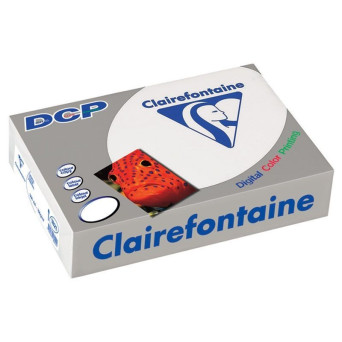 Papier satynowany DCP - Clairefontaine - biały, A4, 250 g, 125 ark.