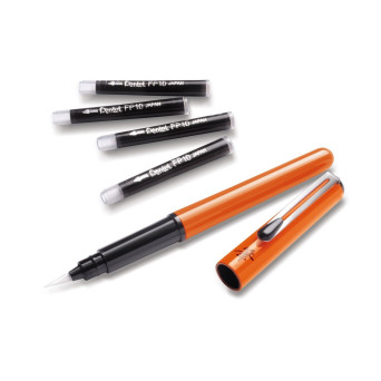 Kieszonkowe pióro Brush Pen - Pentel - pomarańczowe
