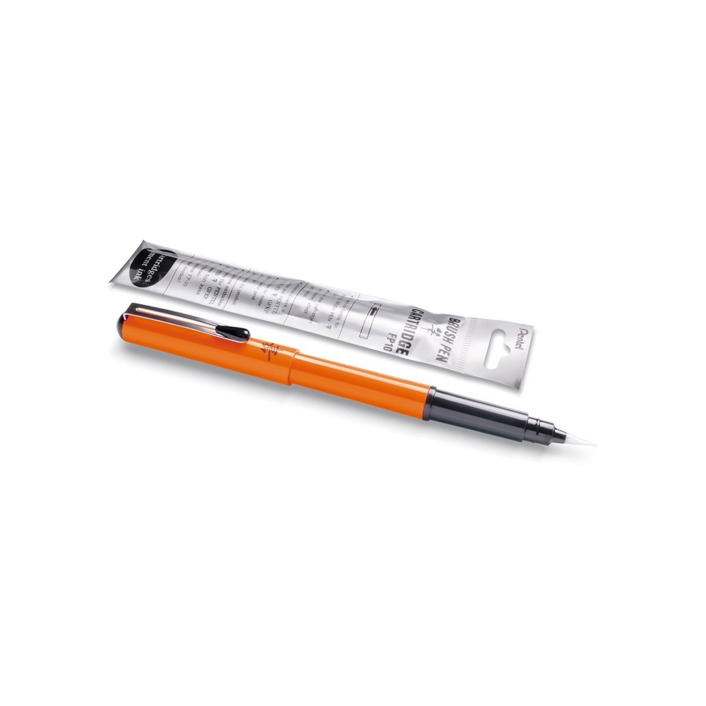 Pocket Brush Pen + black cartridge - Pentel