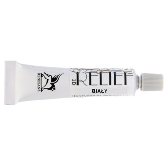 Konturówka relief Deco - Renesans - biała, 20 ml