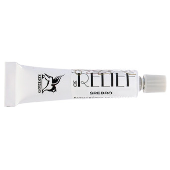 Konturówka relief Deco - Renesans - srebrna, 20 ml