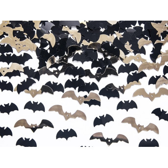 Confetti Bats - black and gold, 15 g