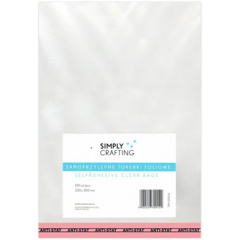 Self-adhesive foil plastic bags 100 pcs 23 x 35 cm