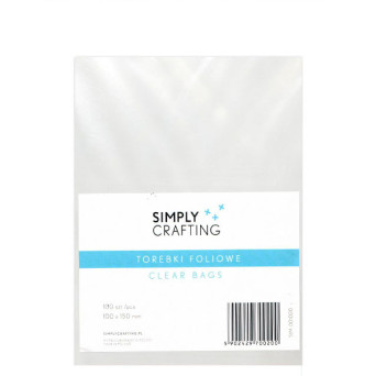 Torebki, woreczki foliowe bez kleju - Simply Crafting - 10 x 15 cm, 100 szt.