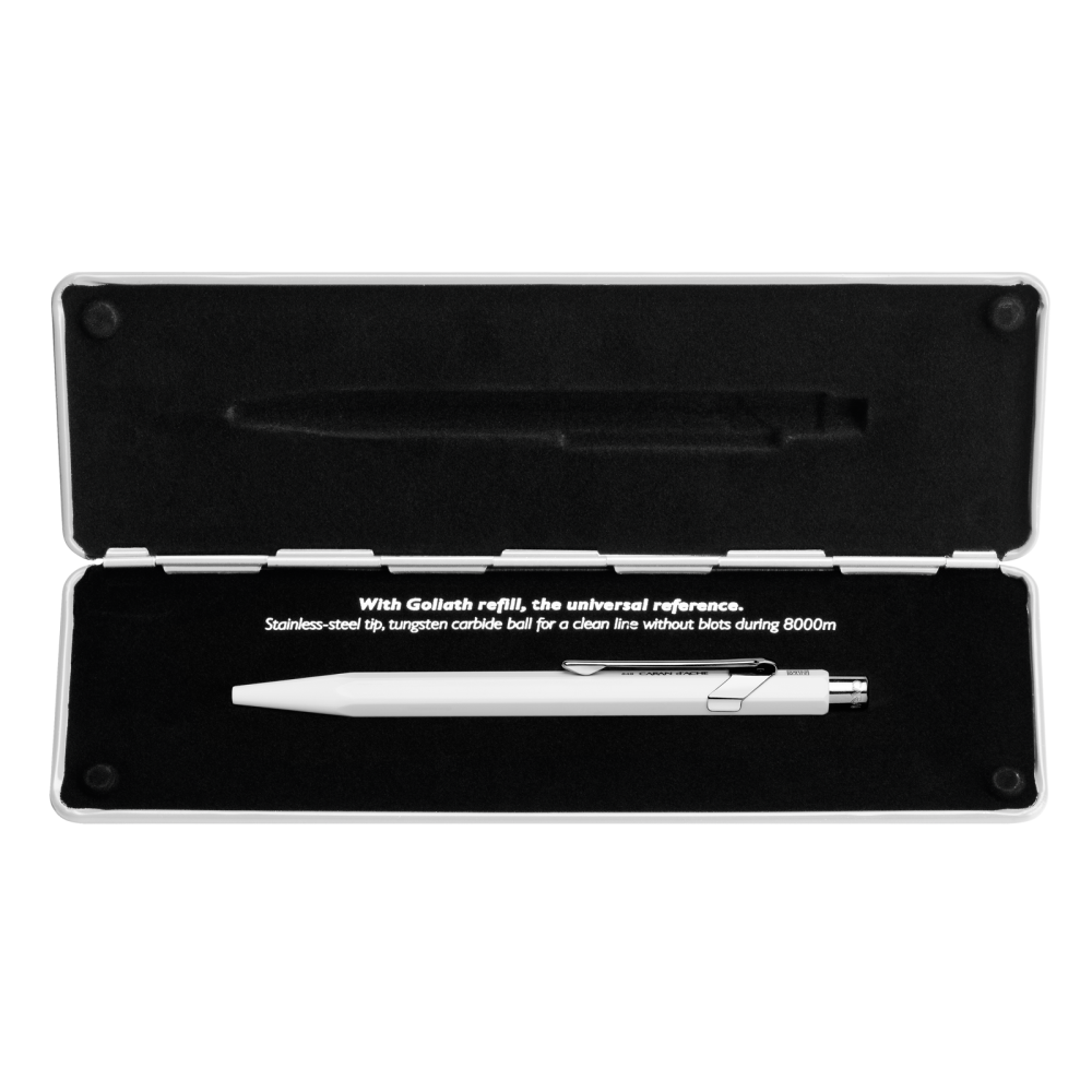 849 Pop Line, white ballpoint pen - Caran d'Ache