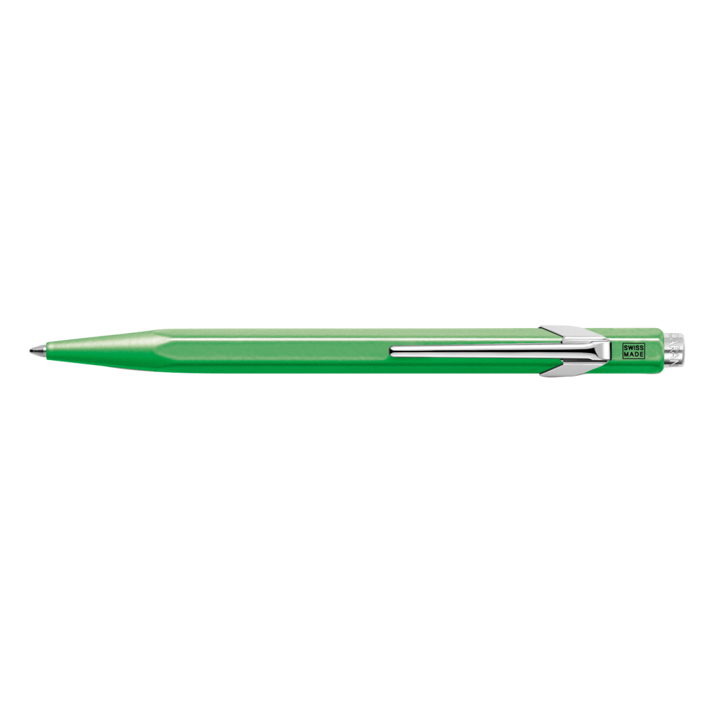 Długopis 849 Pop Line z etui - Caran d'Ache - zielony fluo