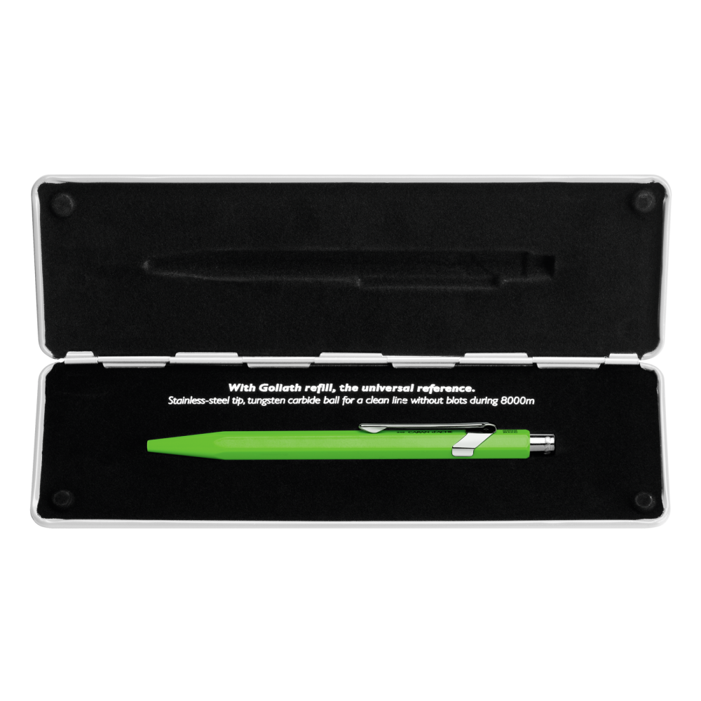 849 Pop Line, green fluo ballpoint pen - Caran d'Ache