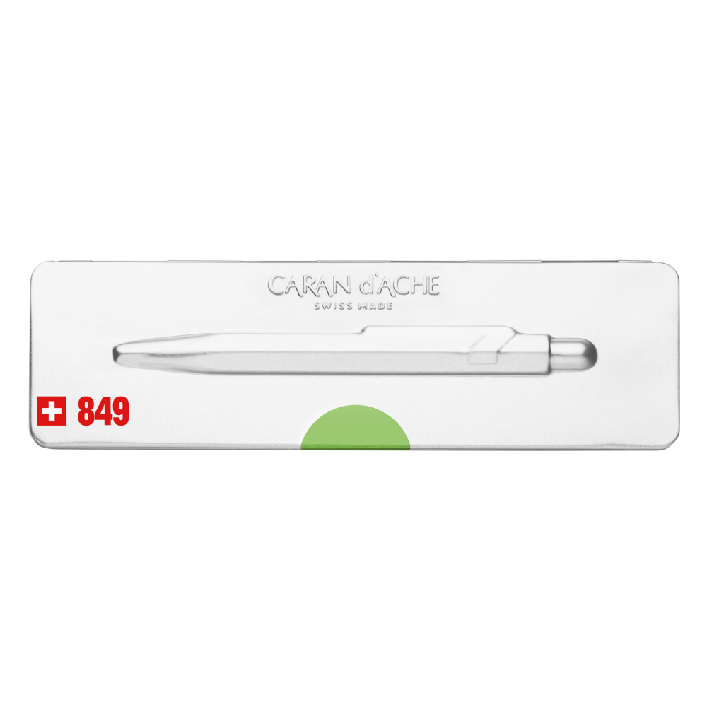 849 Pop Line, green fluo ballpoint pen - Caran d'Ache