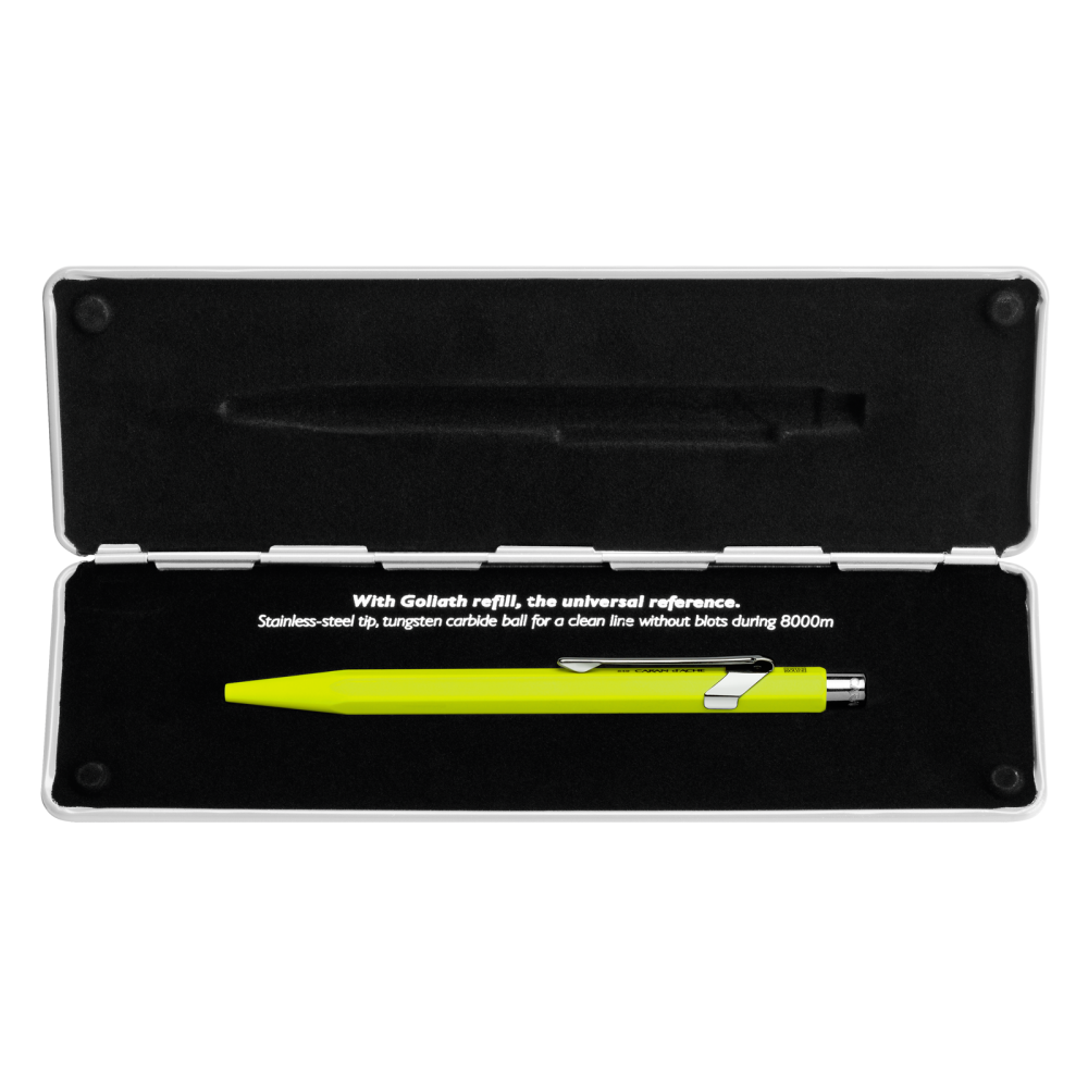 Długopis 849 Pop Line z etui - Caran d'Ache - żółty