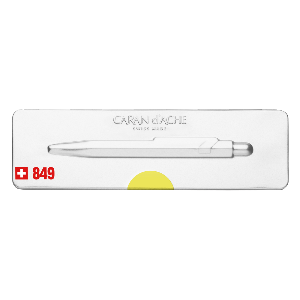849 Pop Line, yellow ballpoint pen - Caran d'Ache