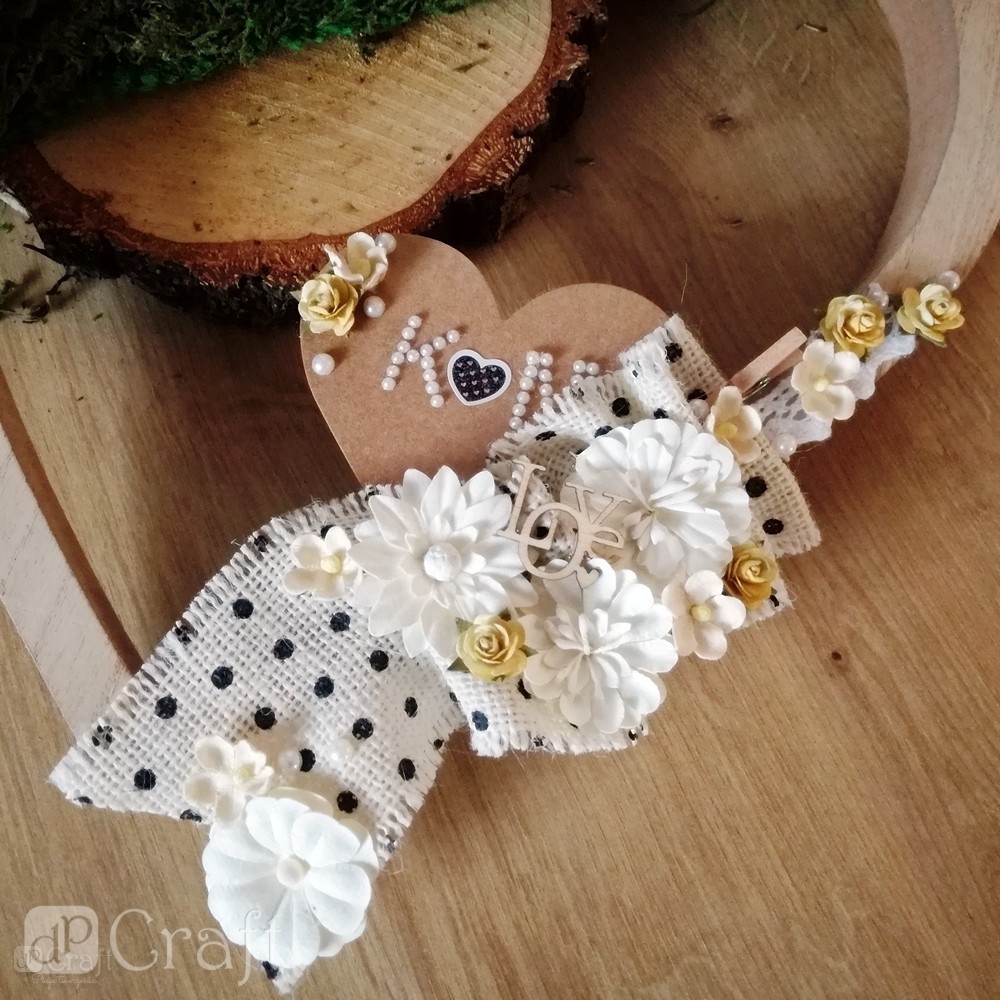 Wood Wedding shapes - DpCraft - 45 pcs.