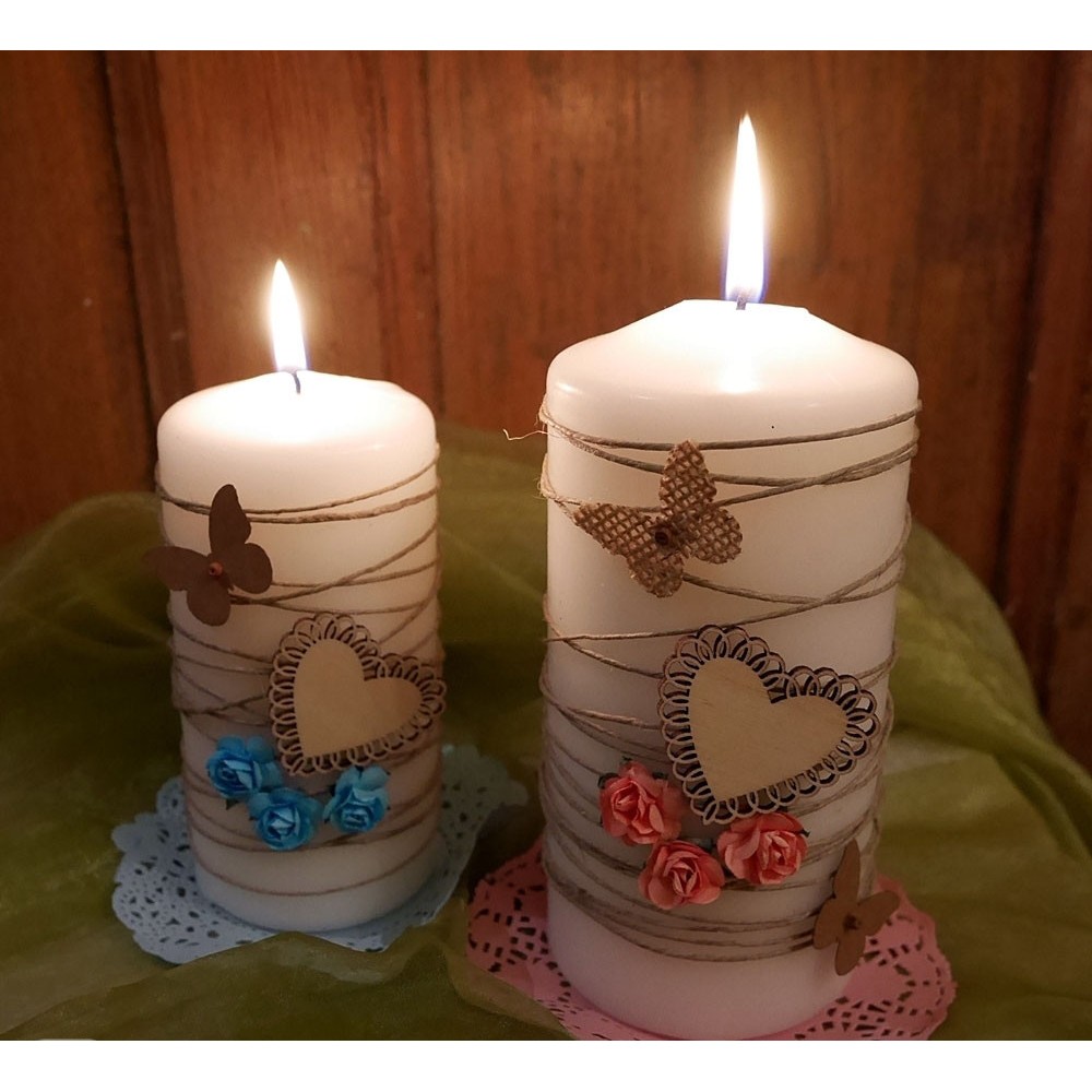 Wood Hearts shapes - DpCraft - 20 pcs.