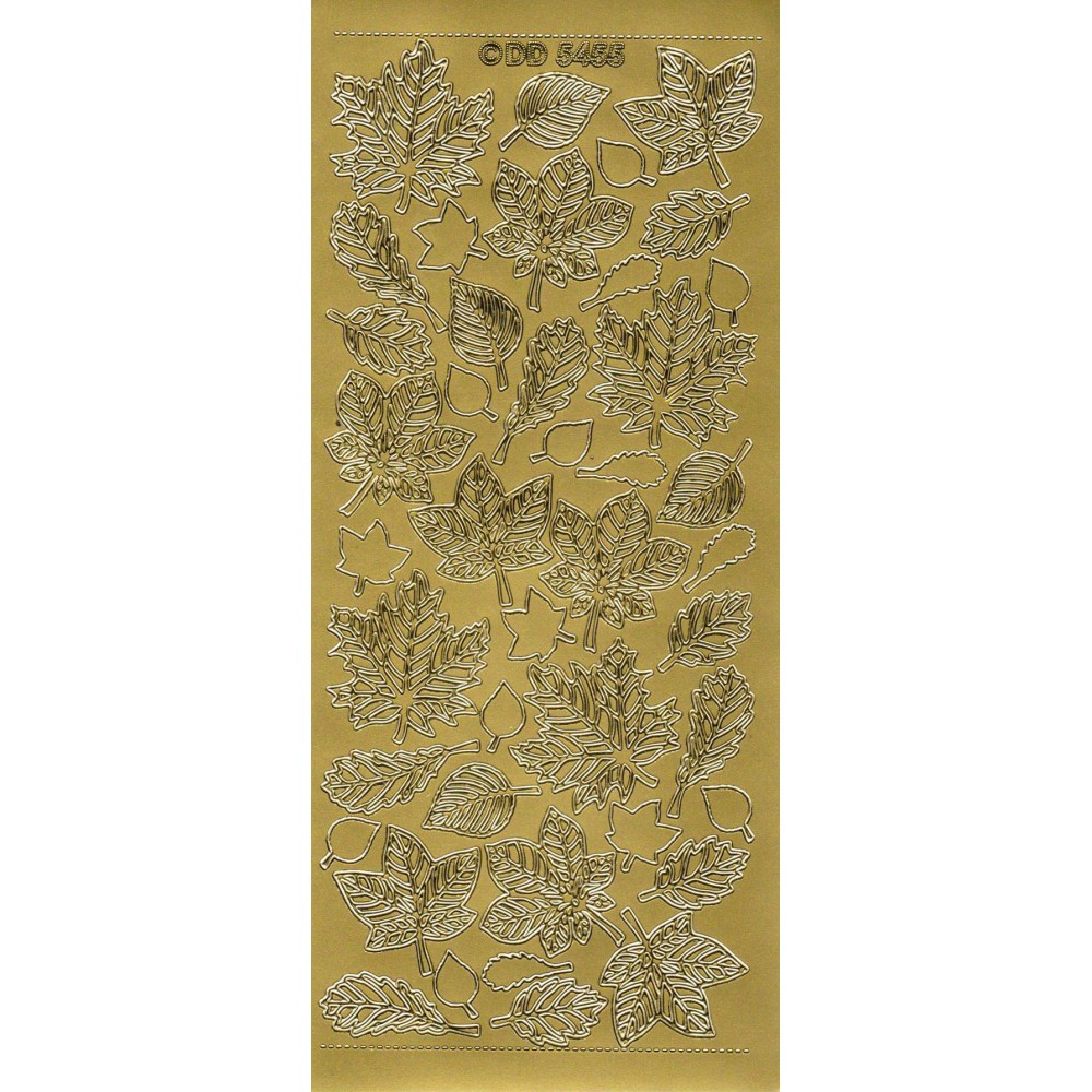 Stickers - Jesienne liście 5455 Gold