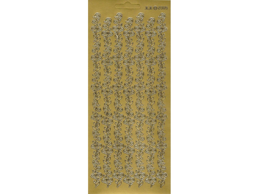 Stickersy - Szlaczek z róż 2089 Gold