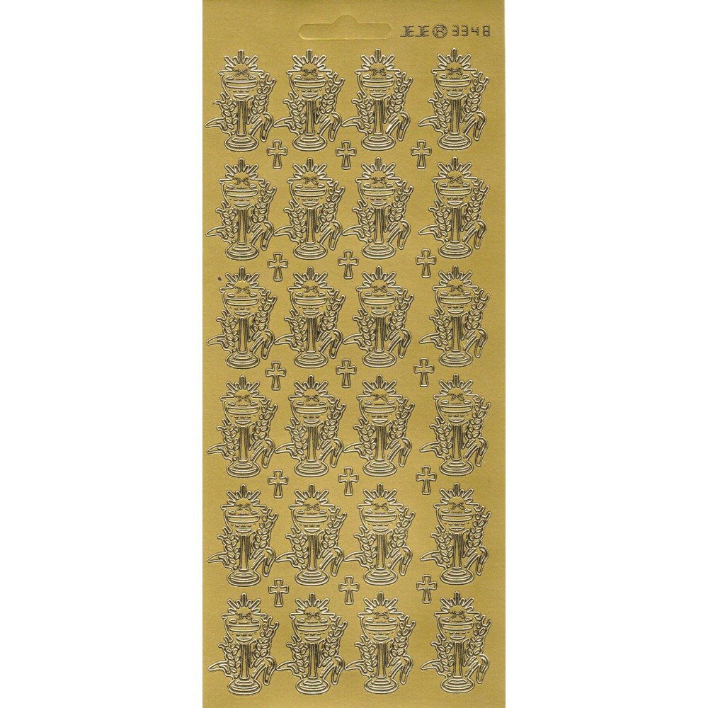 Stickersy - Kielichy ze zbożem 3348 Gold