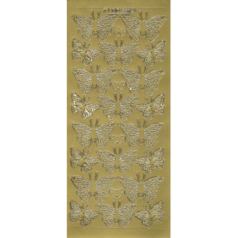 Stickersy - Motyle 5812 Gold