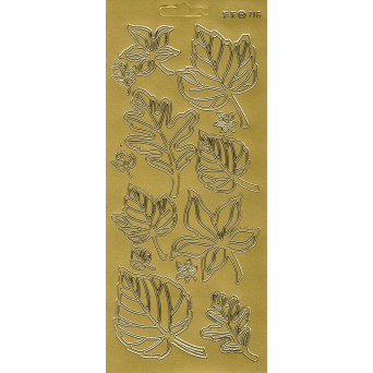 Stickersy - Liście 716 Gold