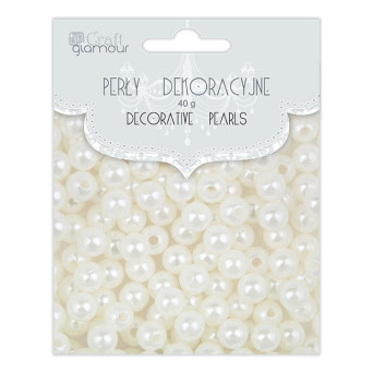 Perły dekoracyjne - DpCraft - 6 mm, 40 g