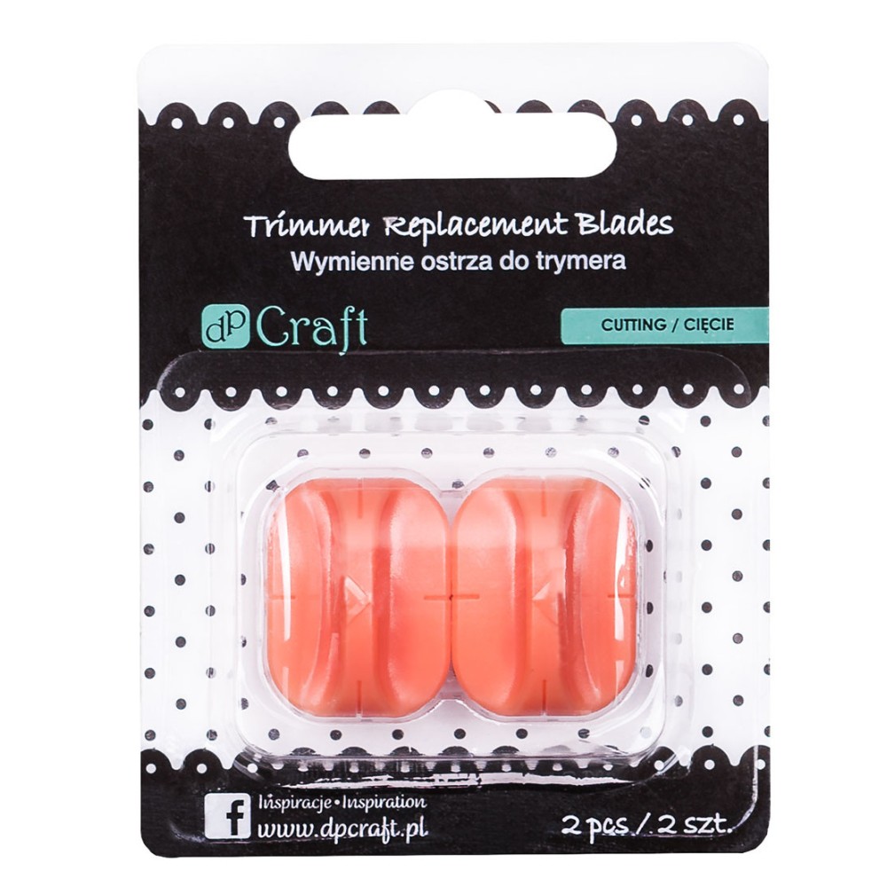 Trimmer replacement cutting blades, 2 pcs