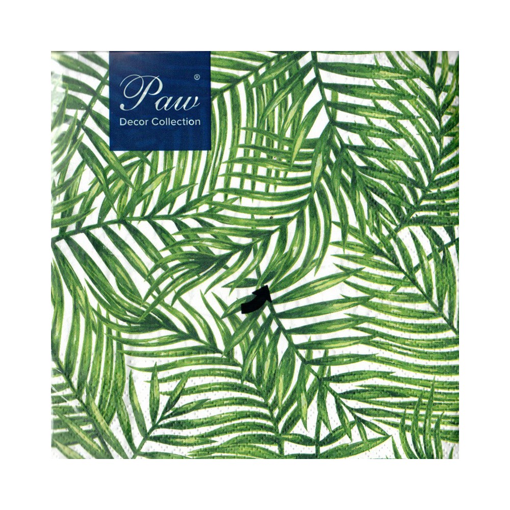 Serwetki ozdobne - Paw - Tropical leaves, 20 szt.