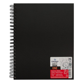 Sketchbook Art Book One 21,6 x 27,9 cm - Canson - spiral-bound, 100 g, 80 sheets